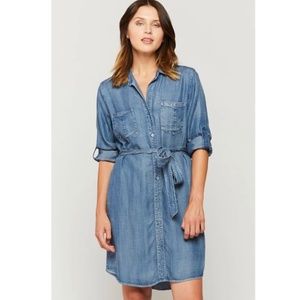 Velvet Heart Tencel Shirt Dress - L